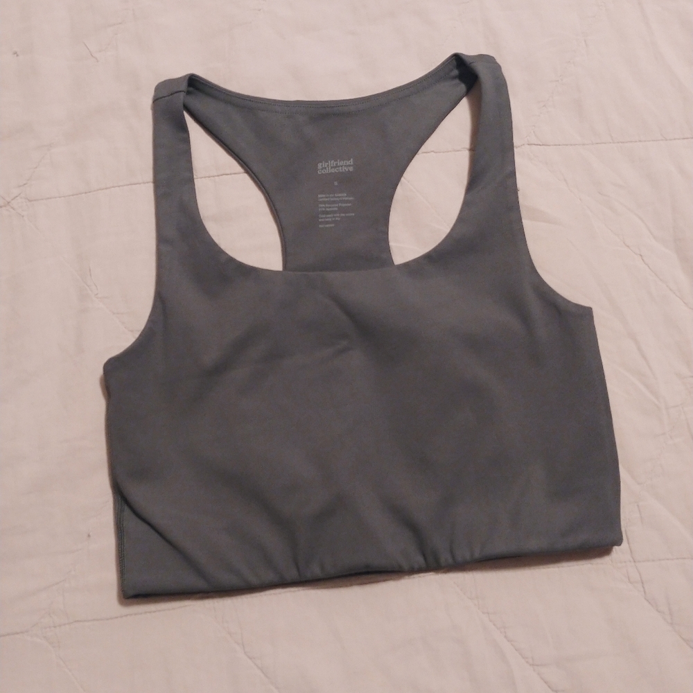 Girlfriend collective sports bra.